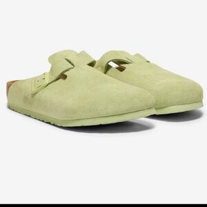 Birkenstock Boston Soft Footbed
Suede Leather - Faded Lime size 42